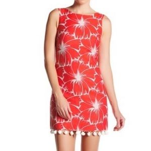 TRINA TURK Pleasant Sleeveless Dress Coral Orange SZ: 8